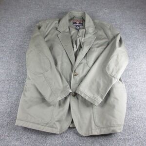 Duluth Trading Co Blazer Mens XL Beige Field Chore Utility Sport Coat Jacket